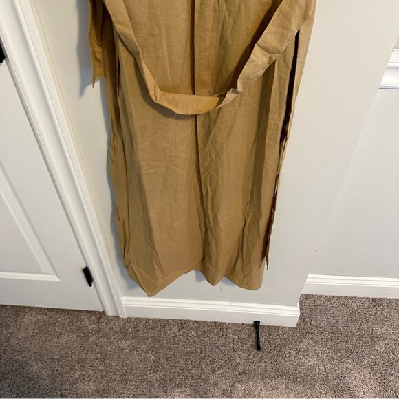 NWT Anthropologie Ottod’Ame Tan Black Cotton Embroidered Maxi Dress Small - Picture 7 of 16